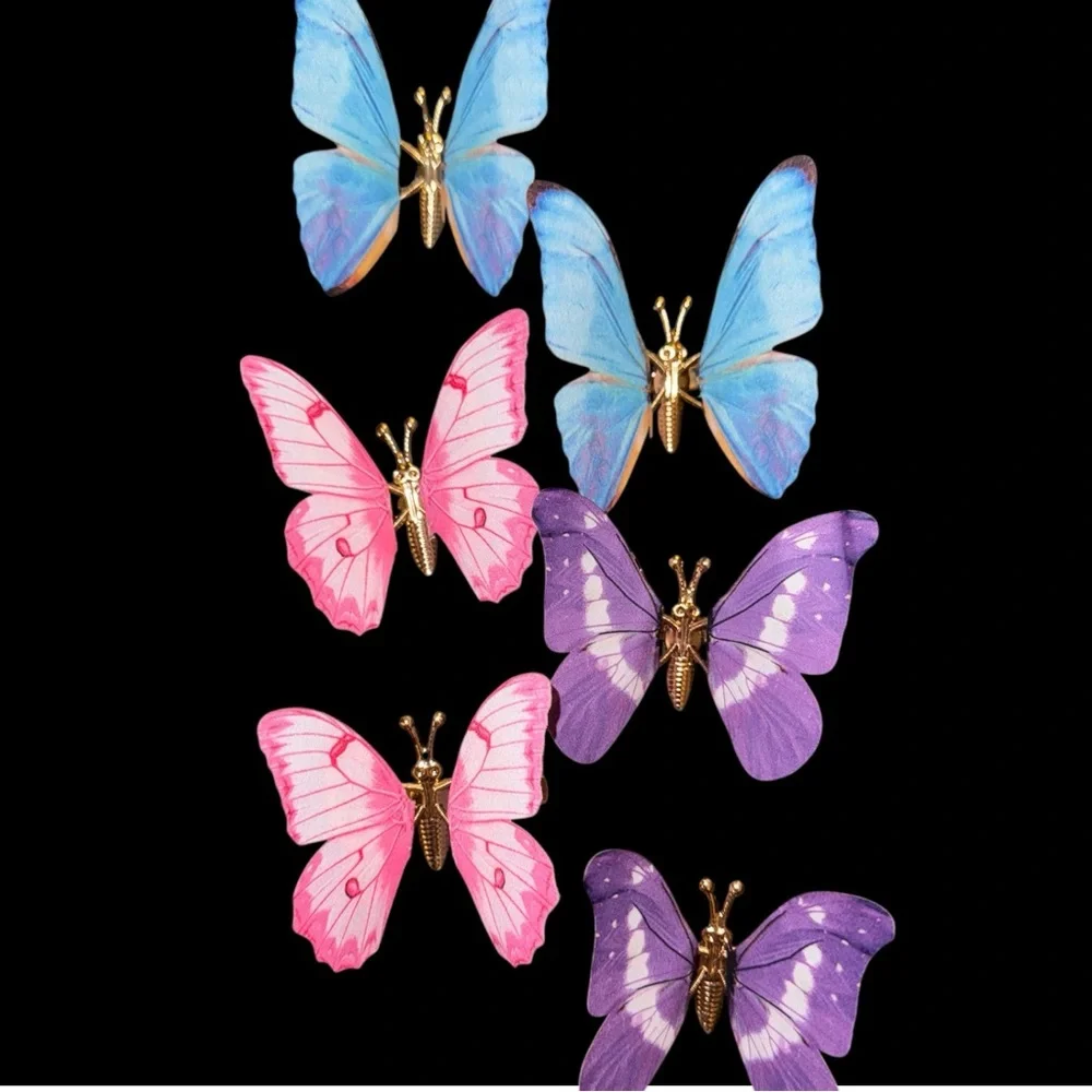 New Colourful ‎ Butterfly Hair Clips